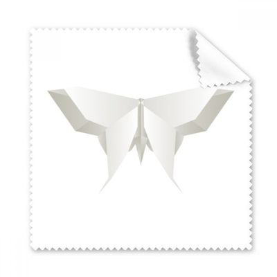 White Origa Butterfly Pattern Cleaning Cloth Phone Screen Glasses Cleaner 5pcs