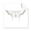 White Origa Butterfly Pattern Cleaning Cloth Phone Screen Glasses Cleaner 5pcs view 1