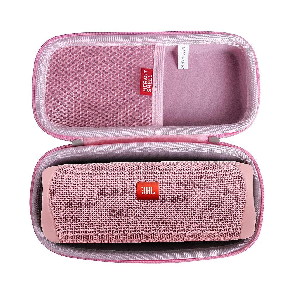 Hermitshell Hard Travel Case Fits JBL FLIP 5 / JBL FLIP 6 / JBL Flip 7 Waterproof Portable Bluetooth Speaker (Pink)