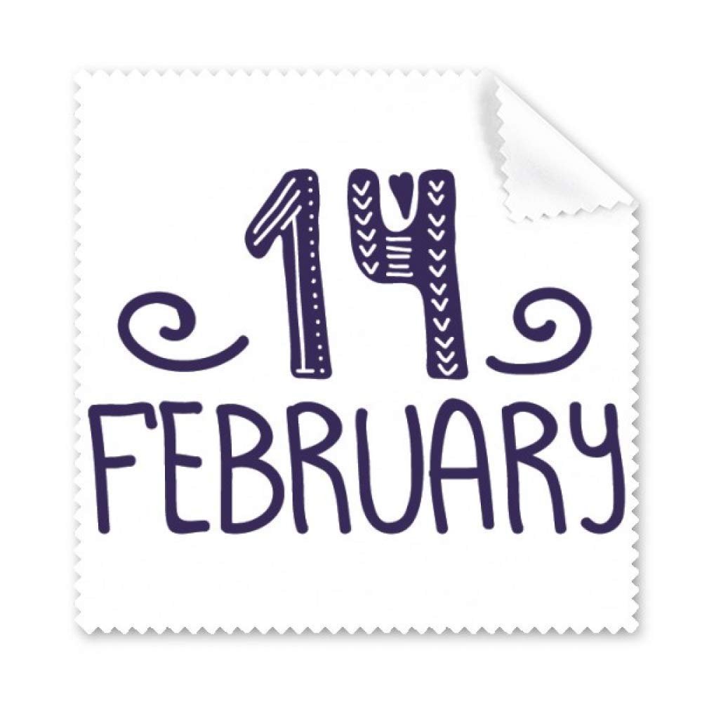 14 February Love Quote Handwrite Cleaning Cloth Phone Screen Glasses Cleaner 5pcs