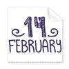 14 February Love Quote Handwrite Cleaning Cloth Phone Screen Glasses Cleaner 5pcs view 1