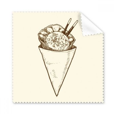 Chopsticks Sesame Cone Ice Cleaning Cloth Phone Screen Glasses Cleaner 5pcs