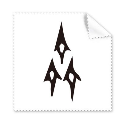 Bone Inscription Chinese Surname Character Qi Cleaning Cloth Phone Screen Glasses Cleaner 5pcs