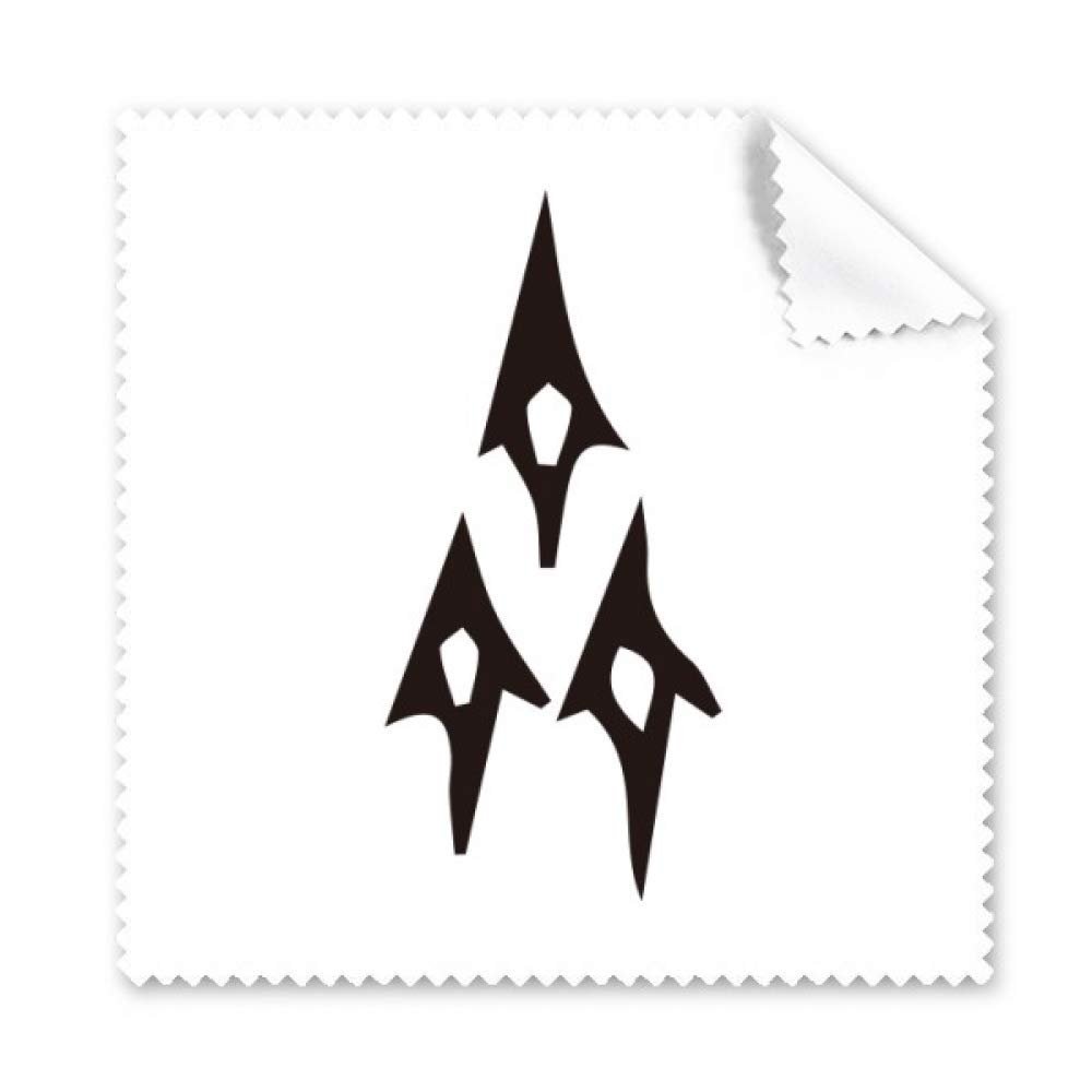 Bone Inscription Chinese Surname Character Qi Cleaning Cloth Phone Screen Glasses Cleaner 5pcs