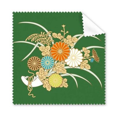 Autumn Japanese Yellow Flower Cleaning Cloth Phone Screen Glasses Cleaner 5pcs