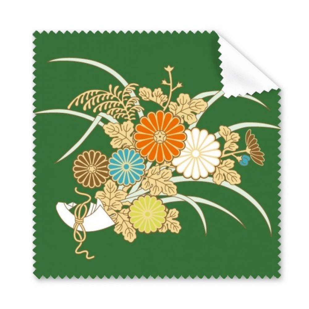Autumn Japanese Yellow Flower Cleaning Cloth Phone Screen Glasses Cleaner 5pcs