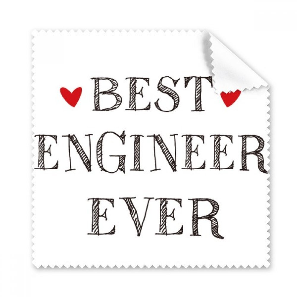 Best Engineer Ever Quote Profession Cleaning Cloth Phone Screen Glasses Cleaner 5pcs