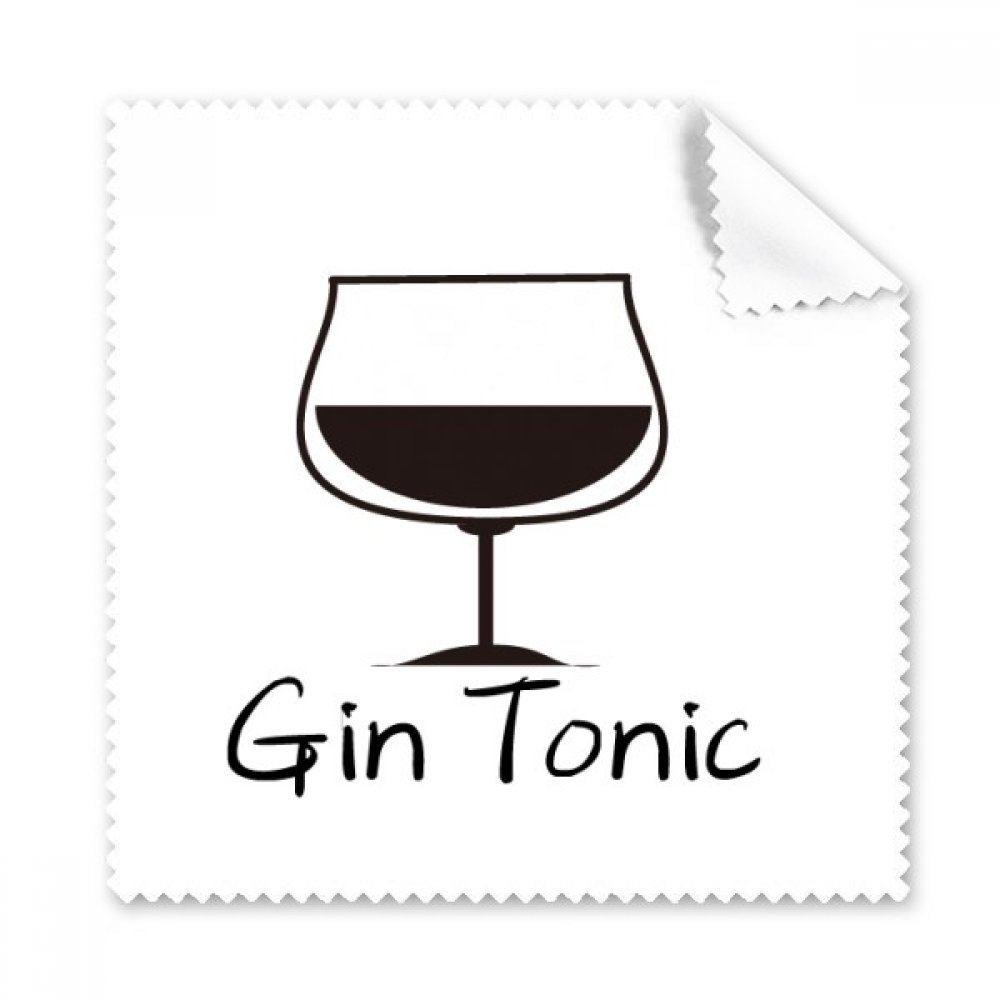 Outline of Gin Tonic Cleaning Cloth Phone Screen Glasses Cleaner 5pcs