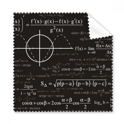 Curve Graphs Mathematical Formula Calculations Cleaning Cloth Phone Screen Glasses Cleaner 5pcs