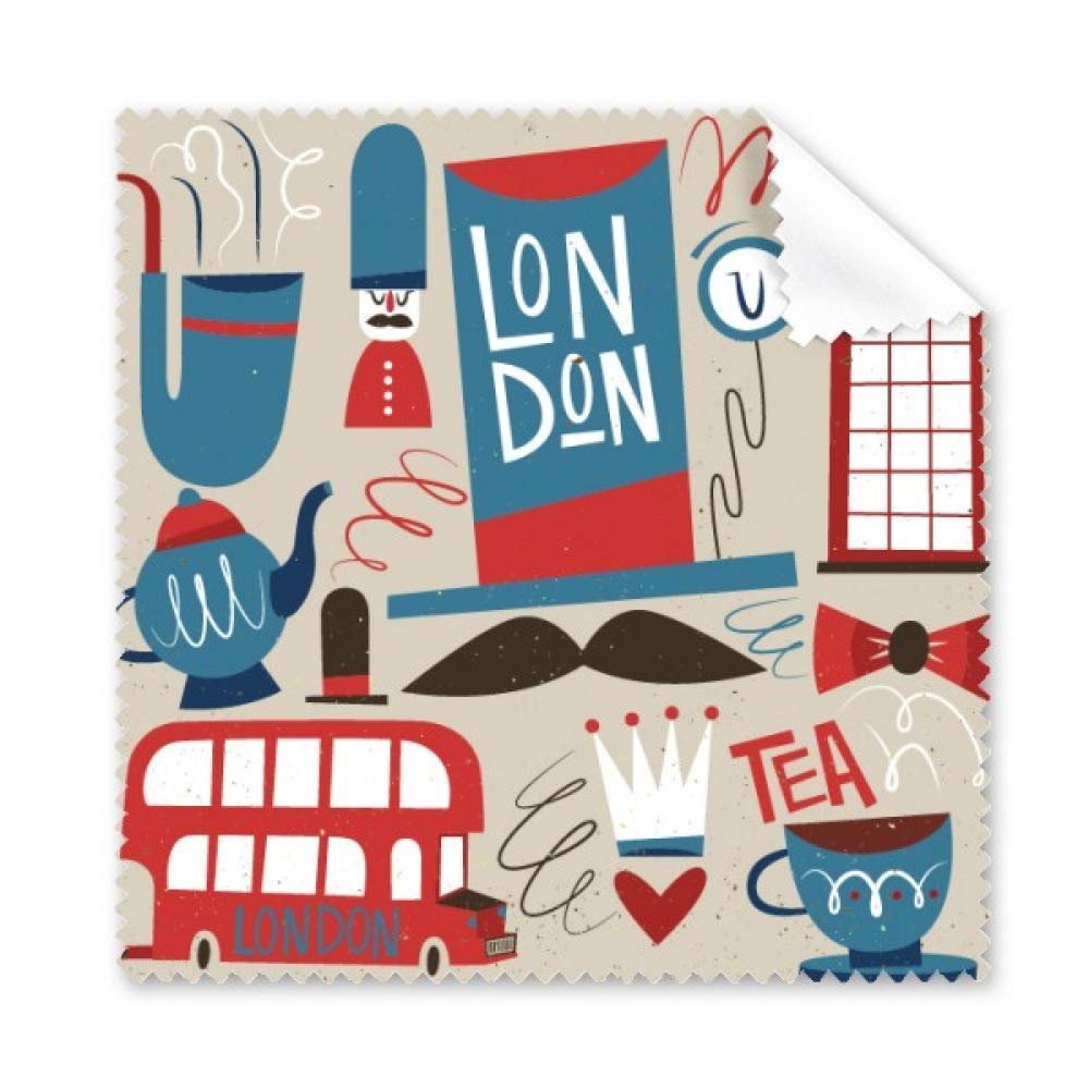 Big Ben British Bus England Flag Cleaning Cloth Phone Screen Glasses Cleaner 5pcs