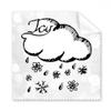 Snowflake Cloudy Hand Painted Pattern Cleaning Cloth Phone Screen Glasses Cleaner 5pcs view 1