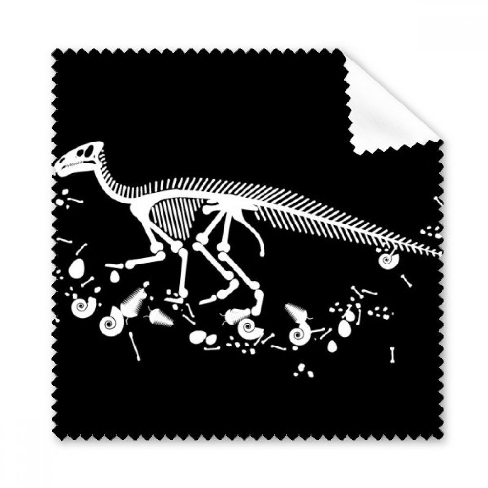 Dinosaur Bone Bones Black Cleaning Cloth Phone Screen Glasses Cleaner 5pcs