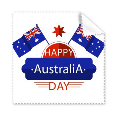 Australia Flavor Happy Flag and Star Cleaning Cloth Phone Screen Glasses Cleaner 5pcs