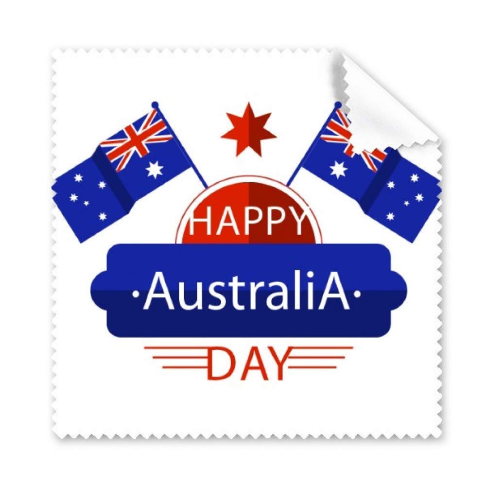 Australia Flavor Happy Flag and Star Cleaning Cloth Phone Screen Glasses Cleaner 5pcs