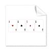 A Heart Spade Diamond Club Pattern Cleaning Cloth Phone Screen Glasses Cleaner 5pcs view 1