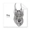 Paint Dog Fierce Friend Company Cleaning Cloth Phone Screen Glasses Cleaner 5pcs view 1