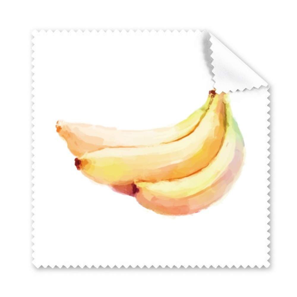 Banana Fruit Watercolor Illustration Pattern Cleaning Cloth Phone Screen Glasses Cleaner 5pcs