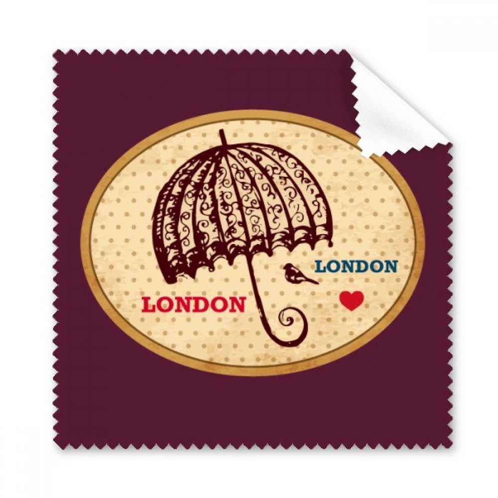 UK London Umbrella Stamp British Cleaning Cloth Phone Screen Glasses Cleaner 5pcs