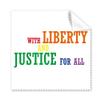 LGBT Rainbow Flag Liberty and Justice Cleaning Cloth Phone Screen Glasses Cleaner 5pcs view 1