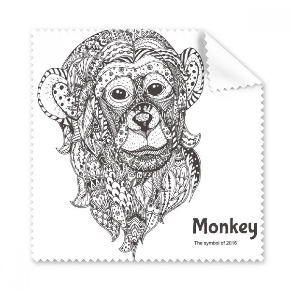 Animal Big Mouth Picture Monkey Cleaning Cloth Phone Screen Glasses Cleaner 5pcs