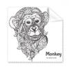 Animal Big Mouth Picture Monkey Cleaning Cloth Phone Screen Glasses Cleaner 5pcs view 1