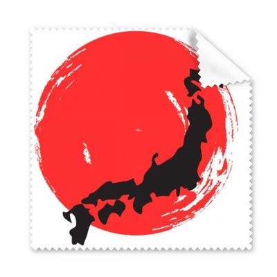 Black Map Japan Art Deco Gift Fashion Cleaning Cloth Phone Screen Glasses Cleaner 5pcs