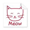 Cat Mewing Cartoon Protect Animal Cleaning Cloth Phone Screen Glasses Cleaner 5pcs view 1