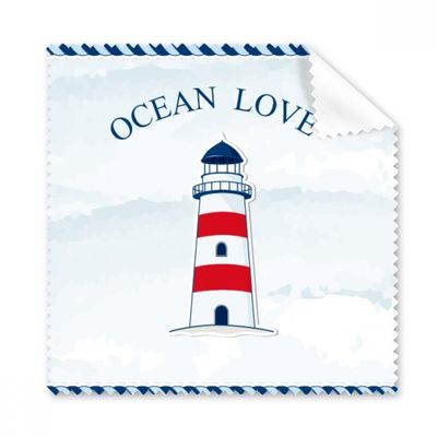 Lighthouse Ocean Love Sea Sailing Blue Cleaning Cloth Phone Screen Glasses Cleaner 5pcs