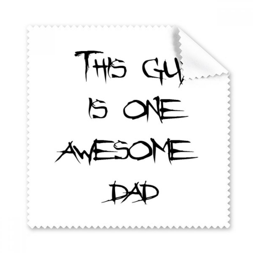 Awesome Dad Father's Festival Quote Cleaning Cloth Phone Screen Glasses Cleaner 5pcs