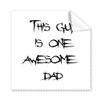 Awesome Dad Father's Festival Quote Cleaning Cloth Phone Screen Glasses Cleaner 5pcs view 1