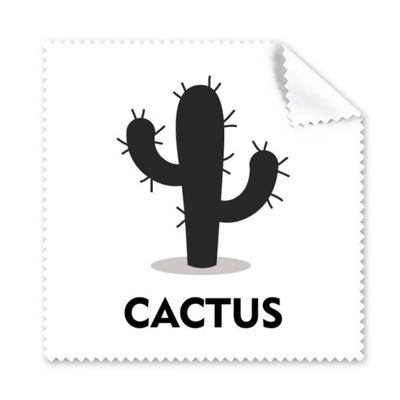 Cactus Green Succulents Outline Cleaning Cloth Phone Screen Glasses Cleaner 5pcs