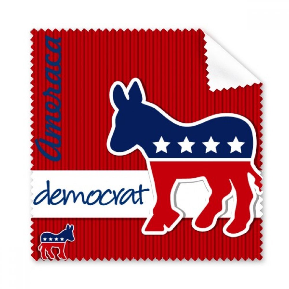 America Donkey Emblem Democrat Cleaning Cloth Phone Screen Glasses Cleaner 5pcs