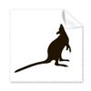 Black Kangaroo Animal Portrayal Cleaning Cloth Phone Screen Glasses Cleaner 5pcs view 1