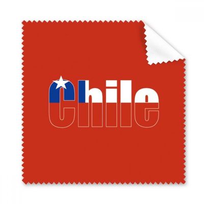 Chile Country Flag Name Cleaning Cloth Phone Screen Glasses Cleaner 5pcs
