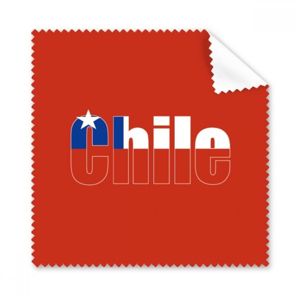 Chile Country Flag Name Cleaning Cloth Phone Screen Glasses Cleaner 5pcs