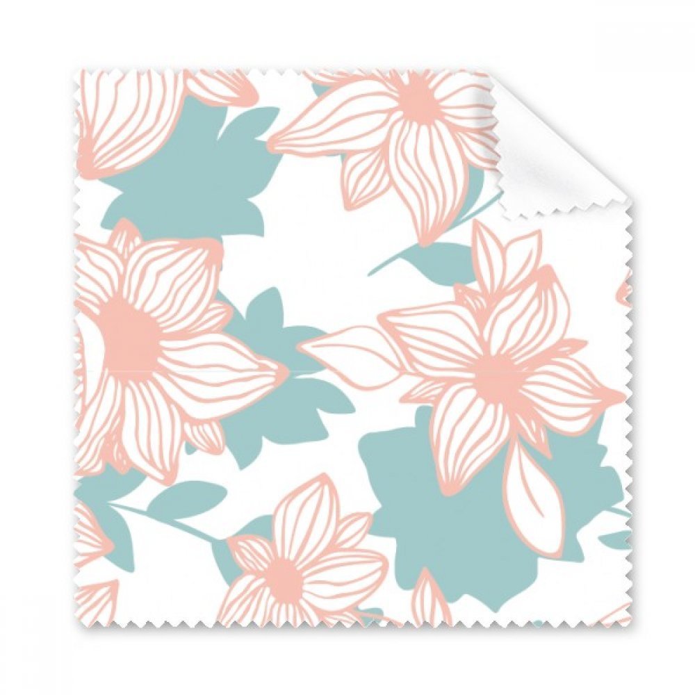 Blue Curacao Flower Paint Cleaning Cloth Phone Screen Glasses Cleaner 5pcs