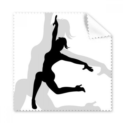 Hot Beautiful Woman Dancing Outline Cleaning Cloth Phone Screen Glasses Cleaner 5pcs