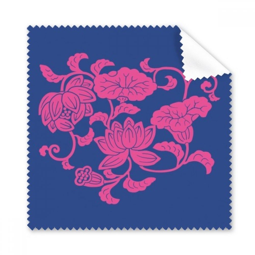 Japanese Culture Red Flower Cleaning Cloth Phone Screen Glasses Cleaner 5pcs