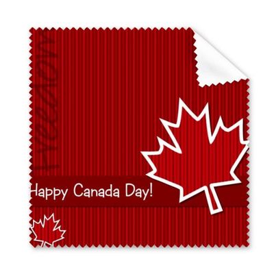 Canada Flavor Happy Canada Day Cleaning Cloth Phone Screen Glasses Cleaner 5pcs