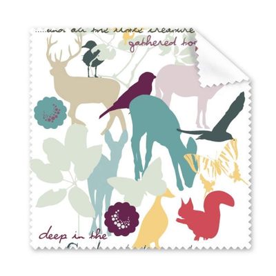 Bird Deer Flower Nature Environment Cleaning Cloth Phone Screen Glasses Cleaner 5pcs