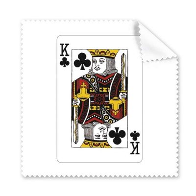 Club K Playing Cards Pattern Cleaning Cloth Phone Screen Glasses Cleaner 5pcs
