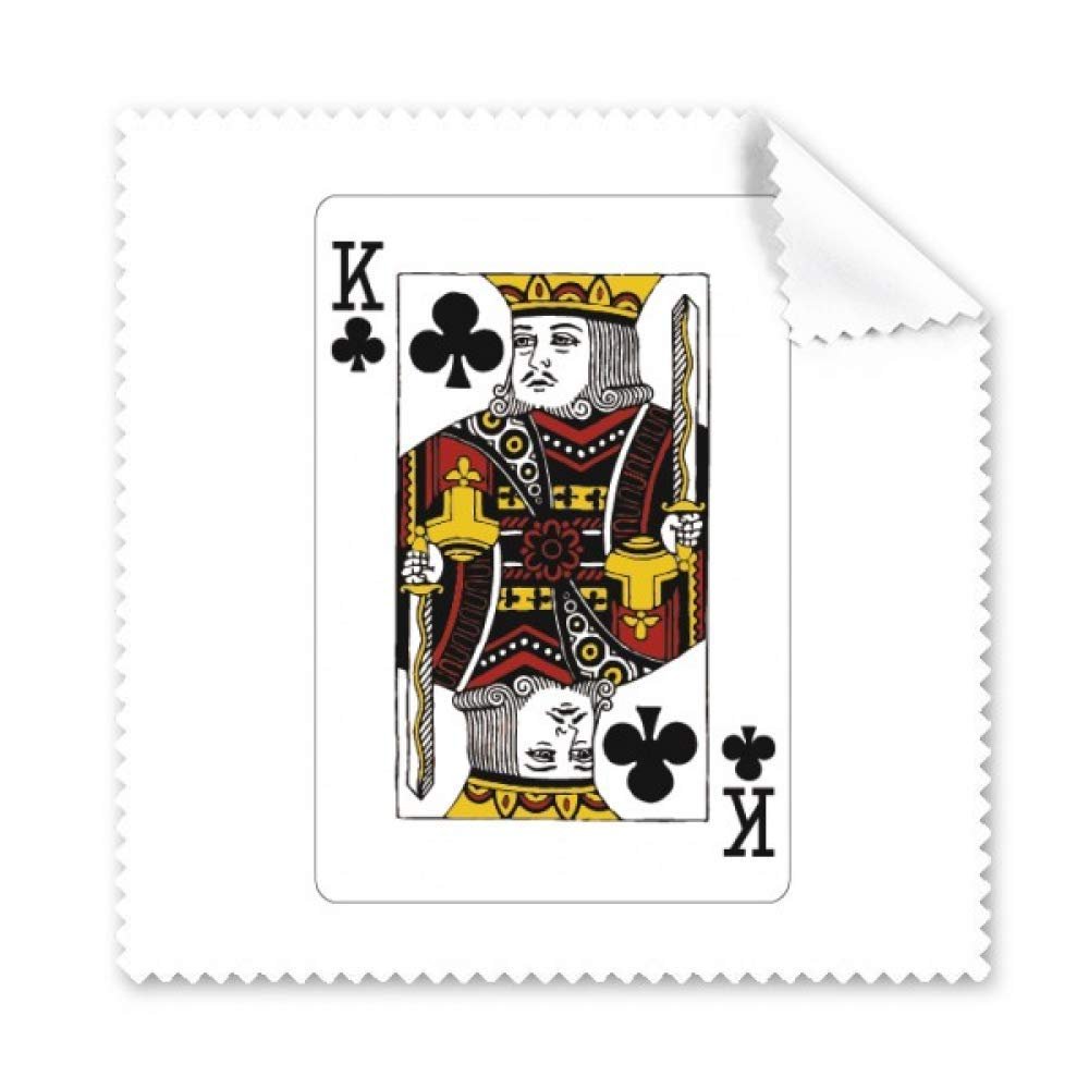 Club K Playing Cards Pattern Cleaning Cloth Phone Screen Glasses Cleaner 5pcs