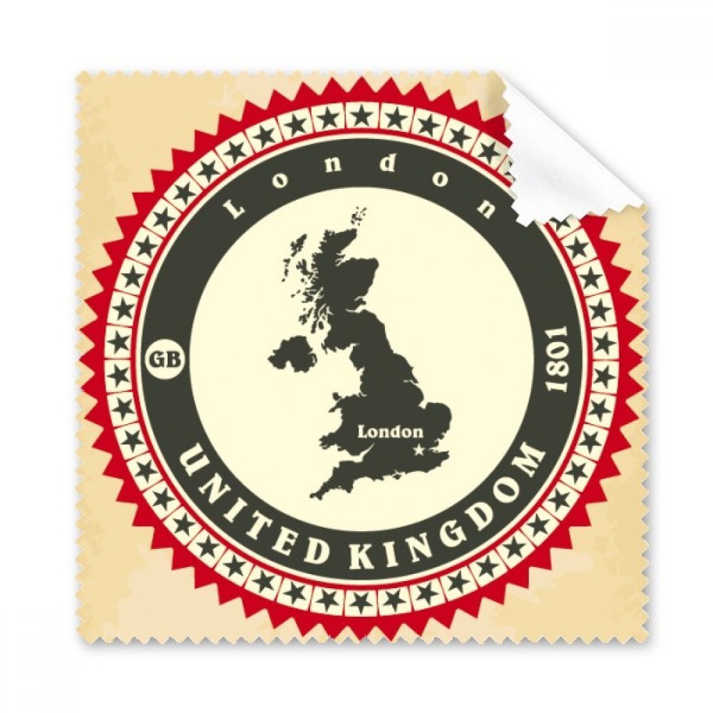 London UK United Kingdom Britain Country Map Cleaning Cloth Phone Screen Glasses Cleaner 5pcs