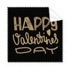 Happy Valentine Day Gold Quote Style Cleaning Cloth Phone Screen Glasses Cleaner 5pcs view 1