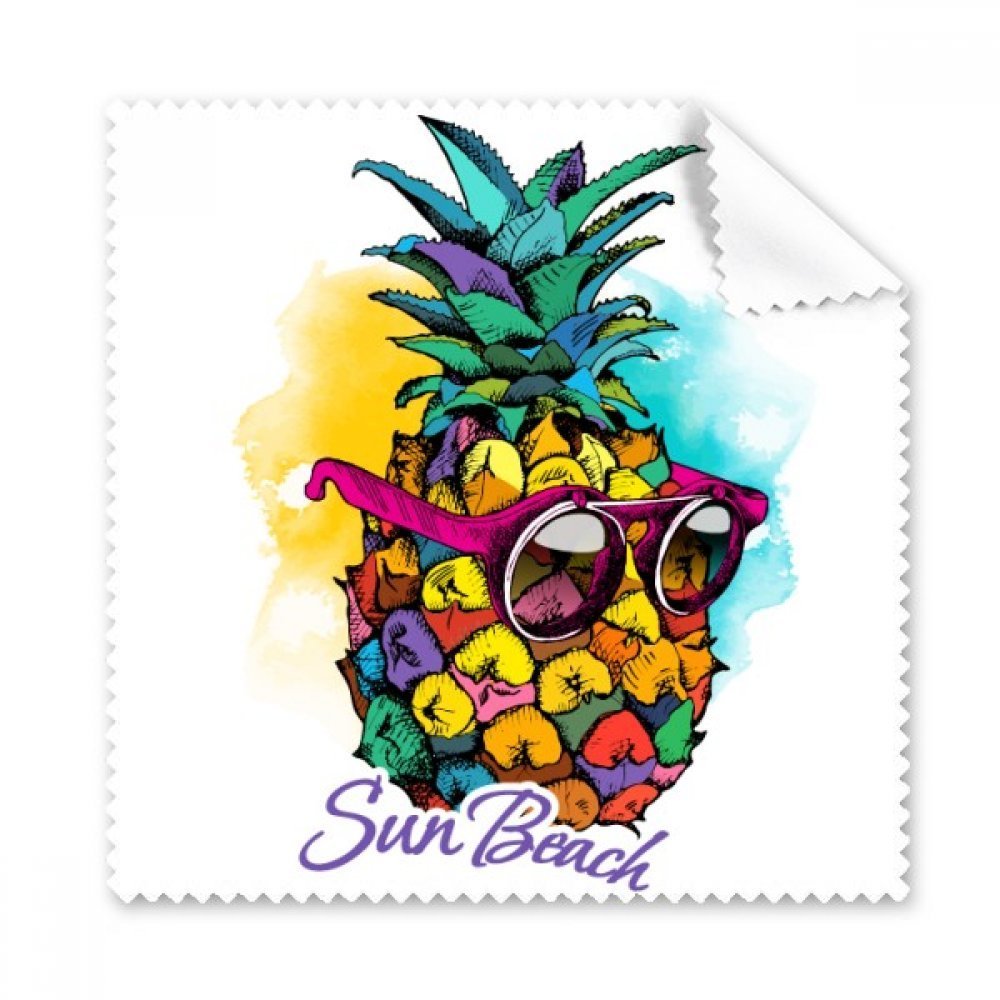 Sunglasses Pineapple Tropical Style Fruit Cleaning Cloth Phone Screen Glasses Cleaner 5pcs