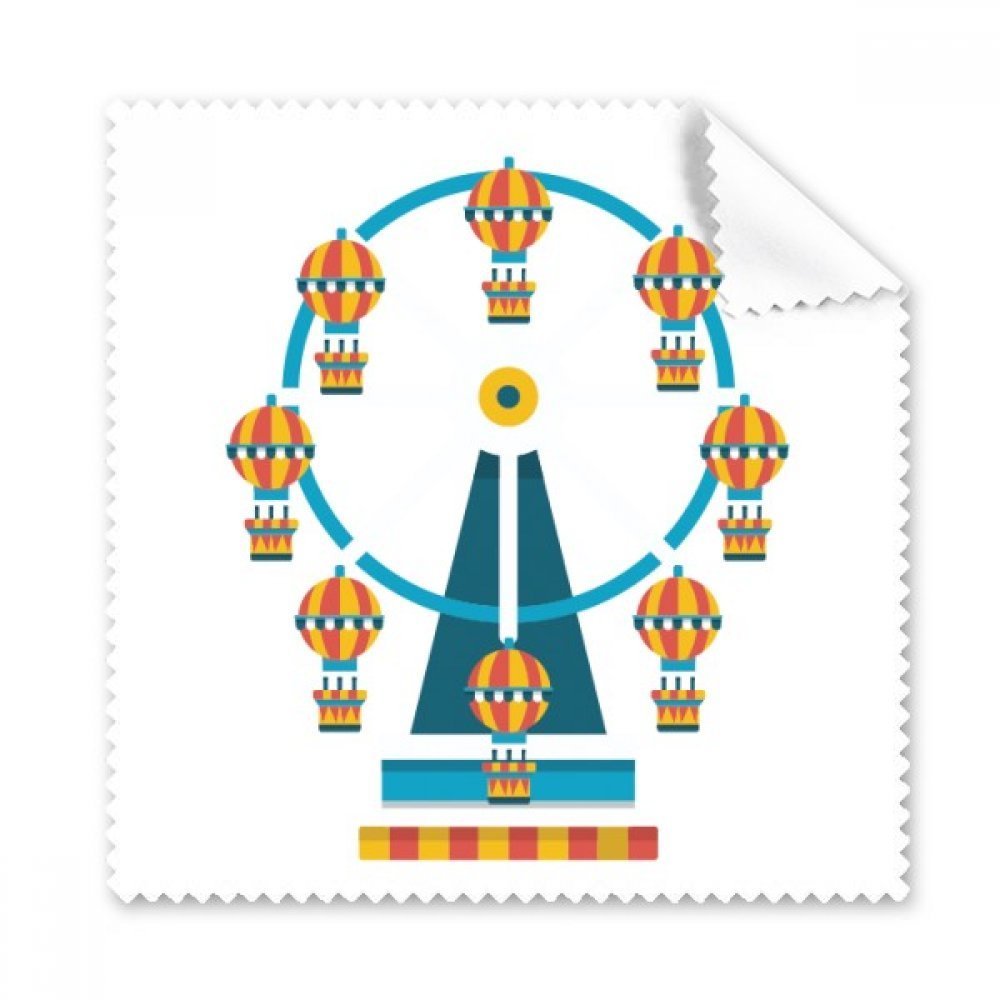 Amazing Funny Park Ferris Wheel Illustration Cleaning Cloth Phone Screen Glasses Cleaner 5pcs