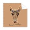 Brown Saiga Antelope Animal Cleaning Cloth Phone Screen Glasses Cleaner 5pcs view 1