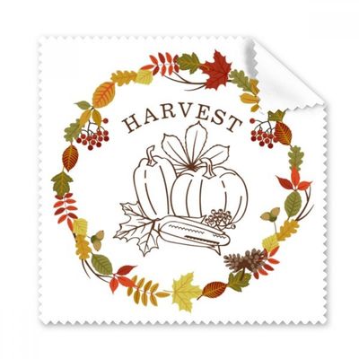 Thanksgiving Day Garland Pattern Cleaning Cloth Phone Screen Glasses Cleaner 5pcs
