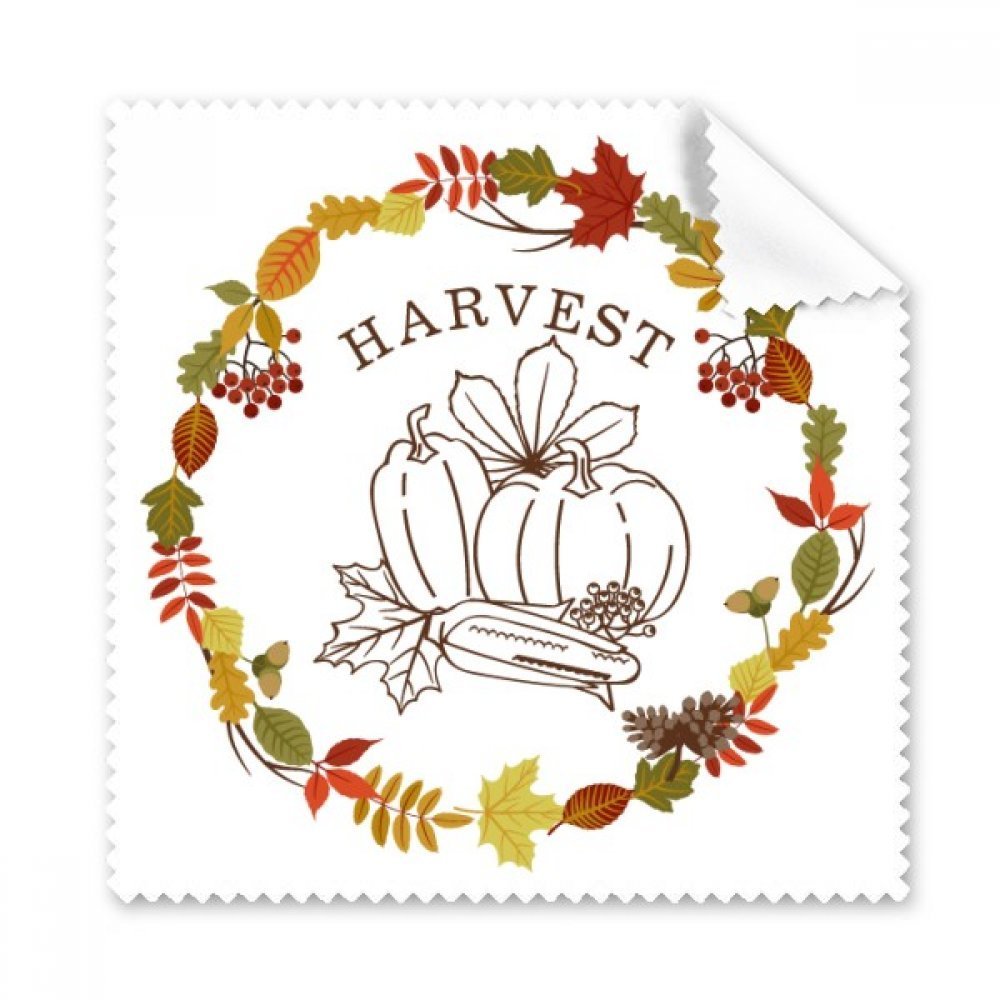Thanksgiving Day Garland Pattern Cleaning Cloth Phone Screen Glasses Cleaner 5pcs