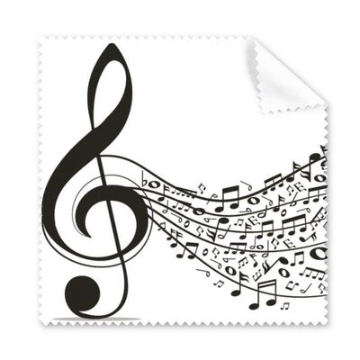 Flappg Music Notes Treble Clef Cleaning Cloth Phone Screen Glasses Cleaner 5pcs